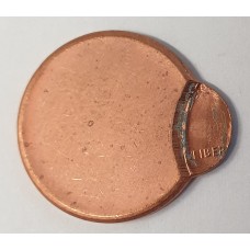 UNITED STATES OF AMERICA . UNDATED . ONE 1 CENT COIN . ERROR . MIS-STRIKE